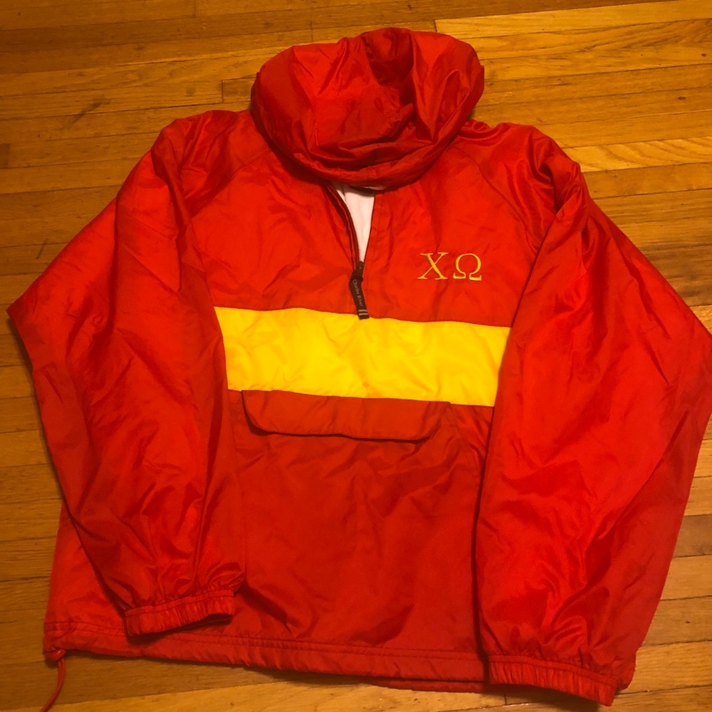 Chi Omega rain jacket